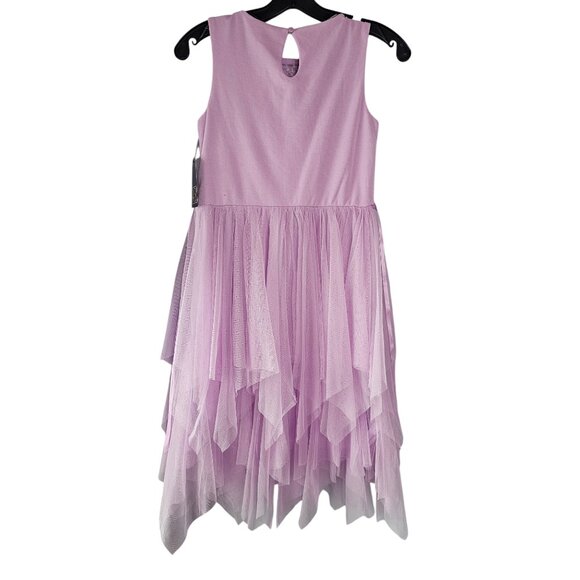 Lavender Sequin Handkerchief Tulle Childs Party Dress - Zunie - NWT - Picture 5 of 6
